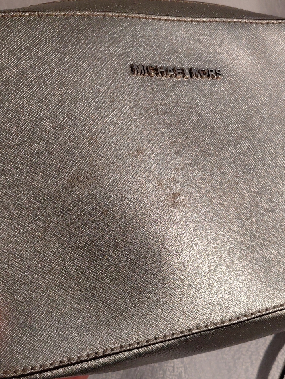Michael Kors Women's Metallic Silver Crossbody Bag - Picture 11 of 11